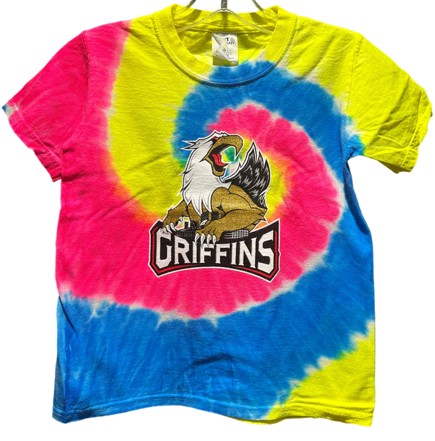 YTH LOGO TEE - Neon Tie Dye