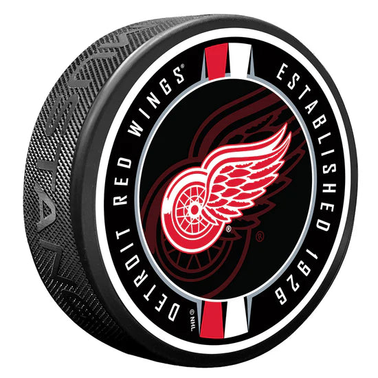 RW PUCK Red Wings Ribbon