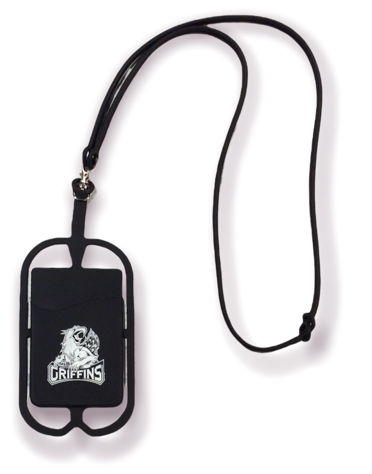 SILICONE LANYARD WITH PHONE HOLDER & WALLET
