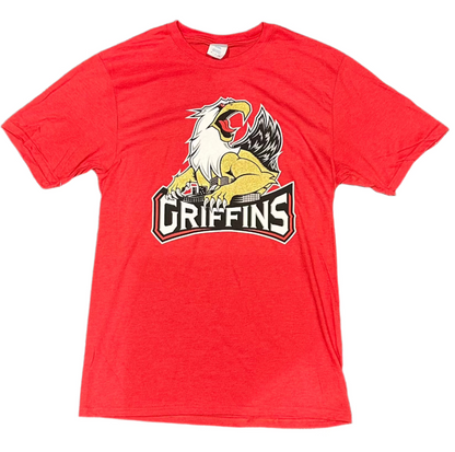 Primary Logo Tee Heather Red