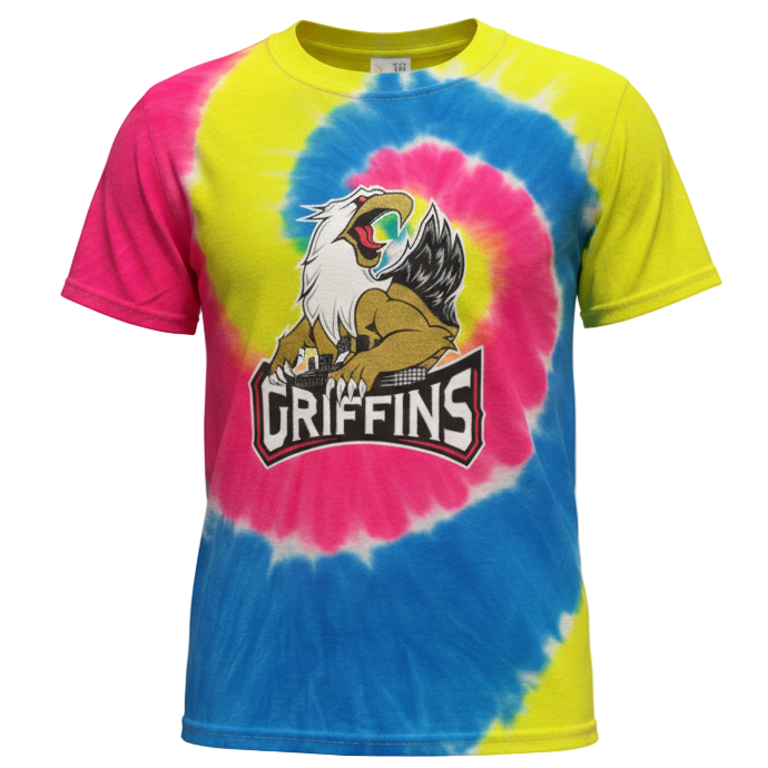 YTH LOGO TEE - Neon Tie Dye