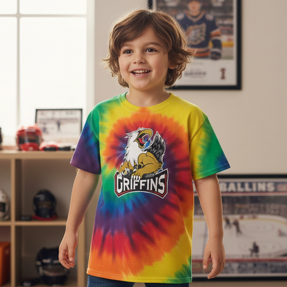 YTH LOGO TEE - Rainbow Tie Dye