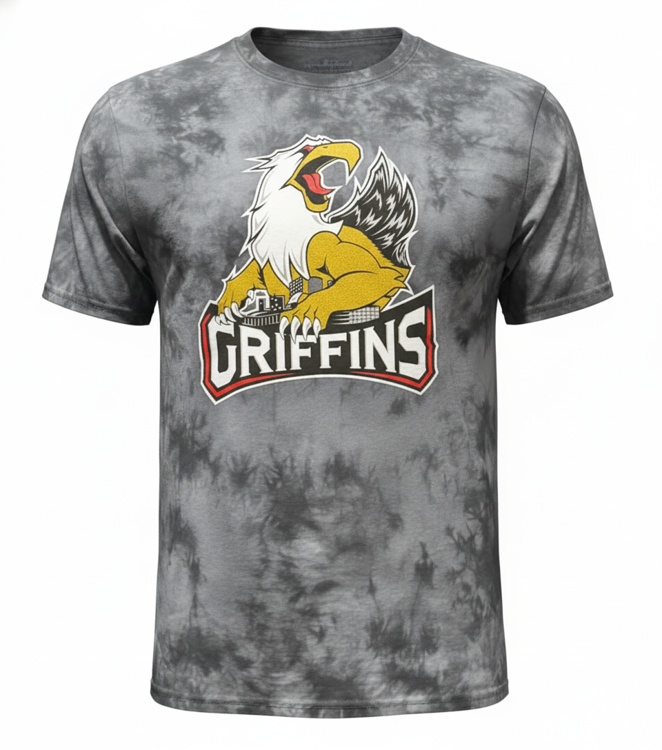 YTH LOGO TEE - Acid Wash Black