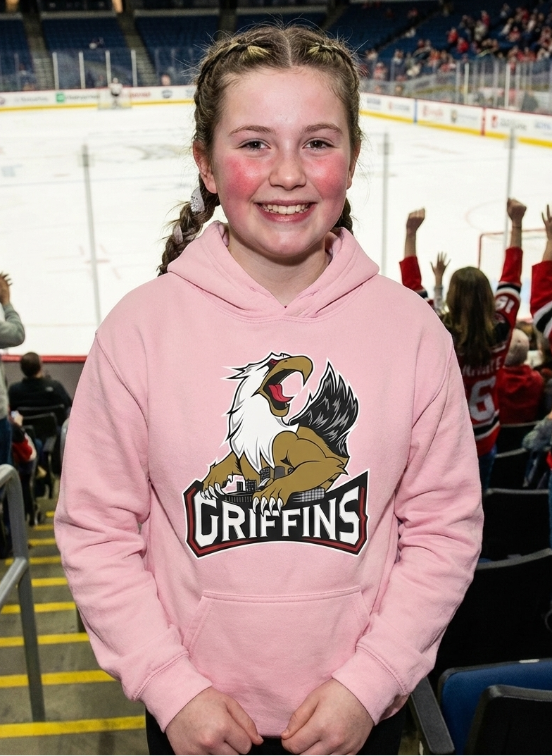 Yth Logo Hood-Blush Pink