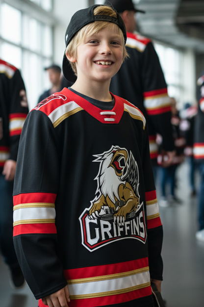 CCM YOUTH Quicklite Premier BLACK Jersey Replica