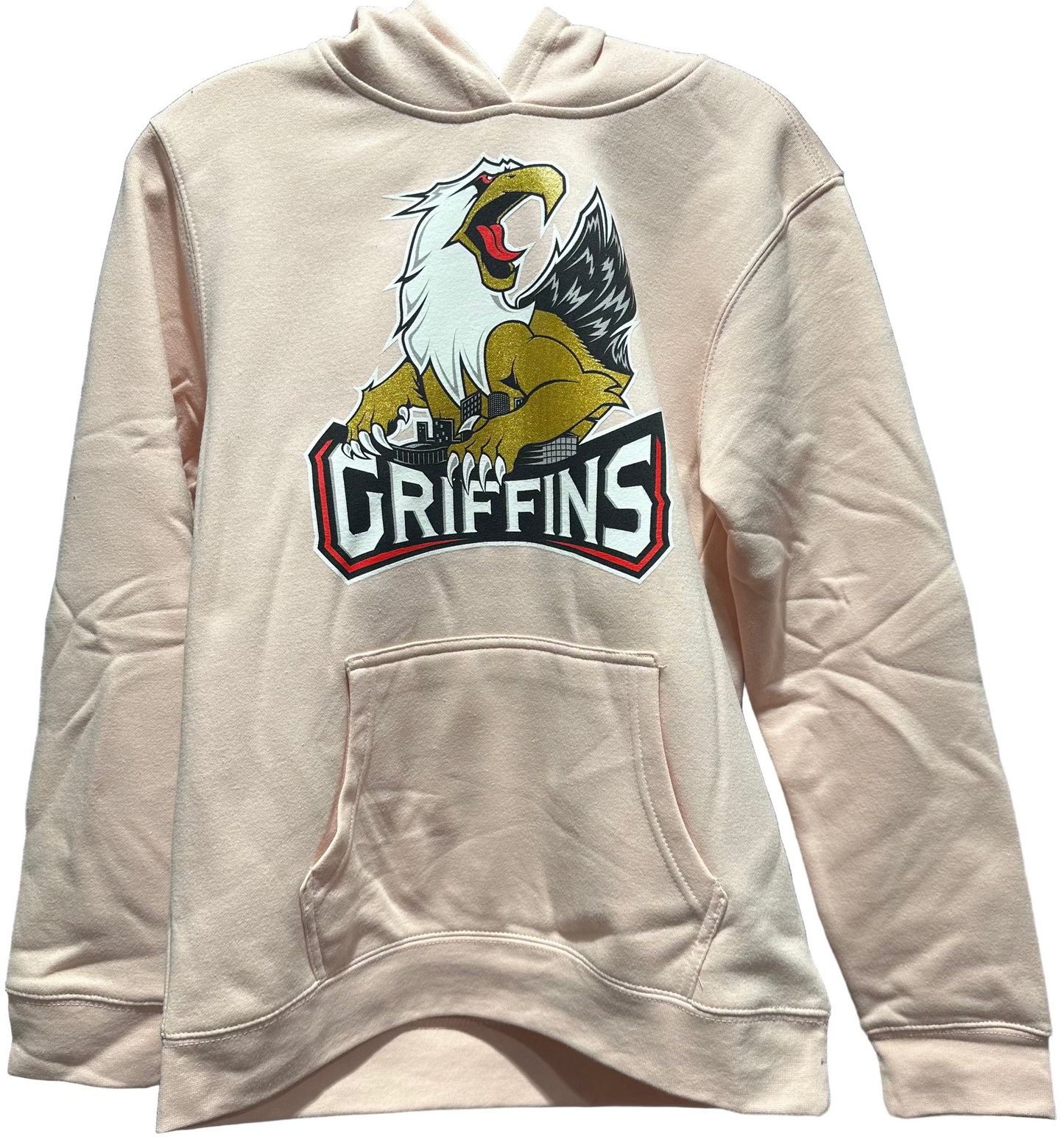 Yth Logo Hood-Blush Pink