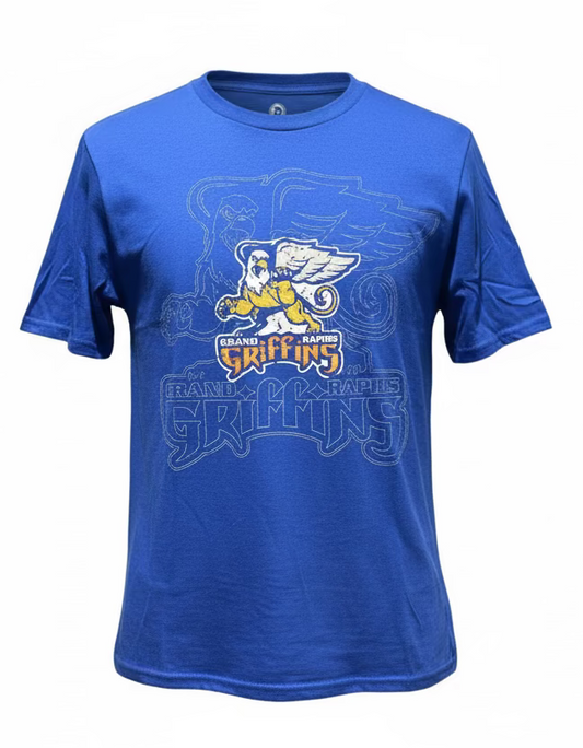 Distressed Vintage Logo Tee - Royal